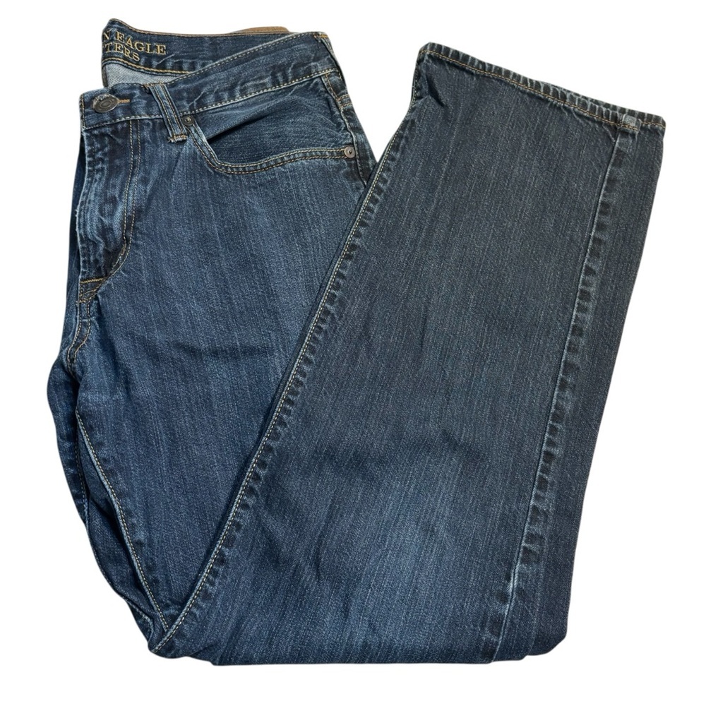 American Eagle Outfitters Jeans 32” x 32” Dark Blue Denim Relaxed 100% Cotton